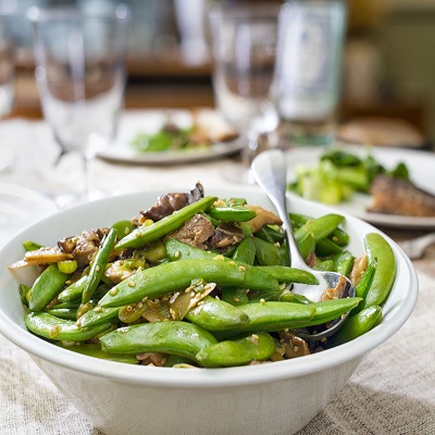 frozen sugar snap pea cut from South Africa